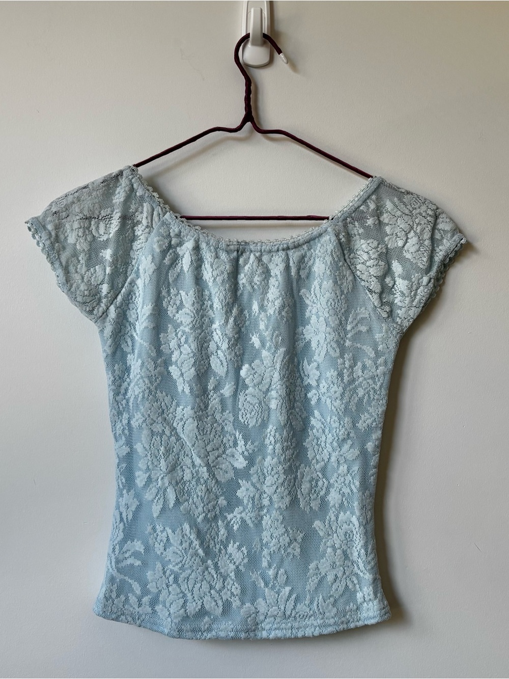 garage 90s/y2k light blue lace top - Picture 2 of 4